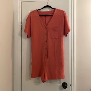NWT Old Navy Orange Romper